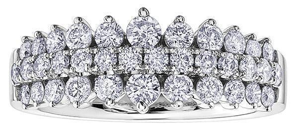 10K White Gold 1.00tdw Diamond Special Ocassion Anniversary Ring
