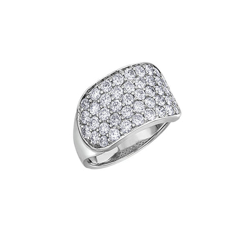 2.00TDW Diamond Bright Pave Band in 10K White Gold