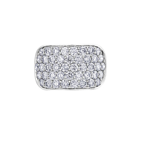 2.00TDW Diamond Bright Pave Band in 10K White Gold
