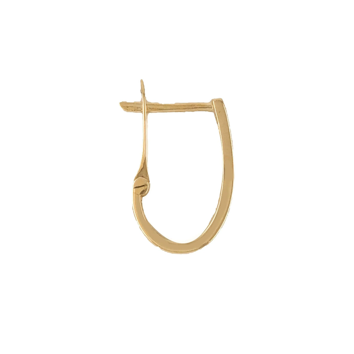 Diamond Classic J Hoop set with 1.00tdw in 10K Yellow Gold