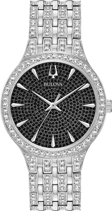Bulova Crystal Quartz Womens Watch 96A227