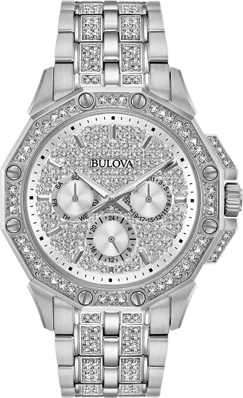 Bulova Crystal Quartz Mens Watch 96C134