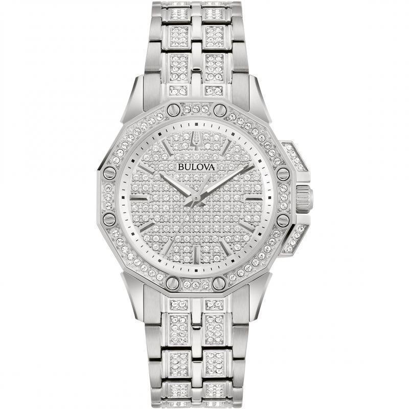 Bulova Crystal Octava Quartz Womens Watch 96L305