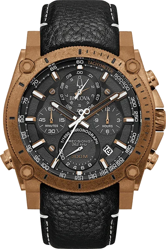 Bulova Precisionist Quartz Mens Watch 97B188