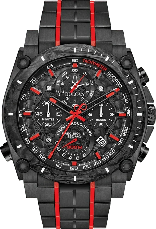 Bulova Precisionist Quartz Mens Watch 98B313