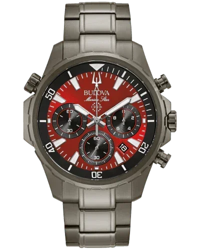 Bulova Marine Star Quartz Mens Watch 98B350