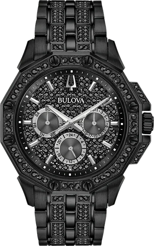 Bulova Crystal Quartz Mens Watch 98C134