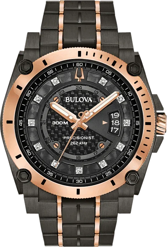 Bulova Precisionist Quartz Mens Watch 98D149