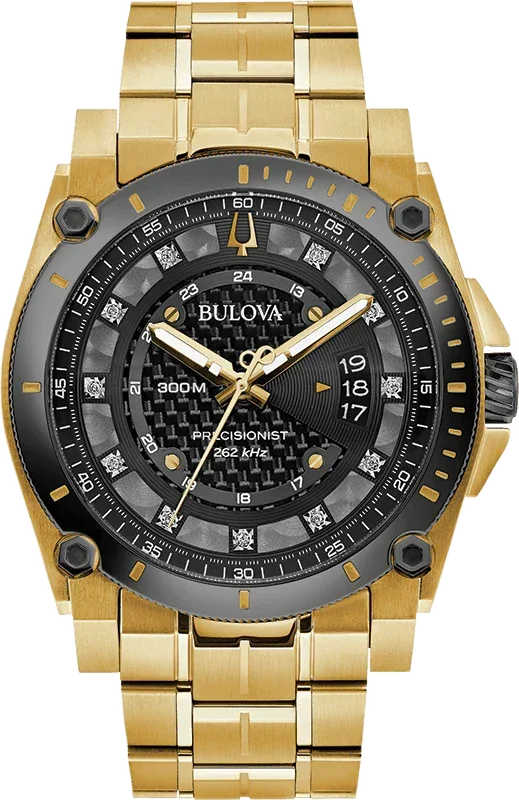 Bulova Precisionist Quartz Mens Watch 98D156