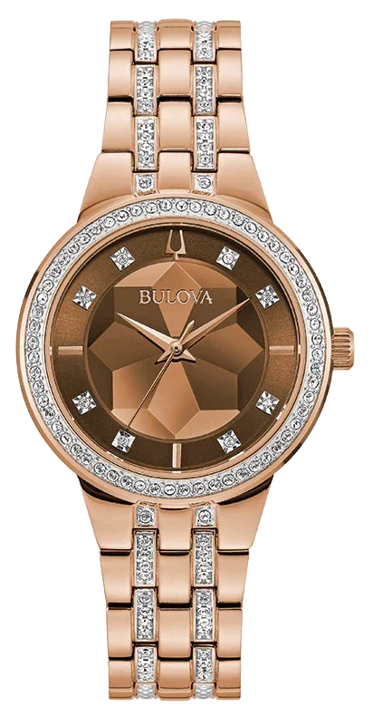 Bulova Crystal Quartz Womens Watch 98L266