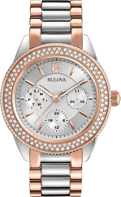 Bulova Crystal Quartz Womens Watch 98N100