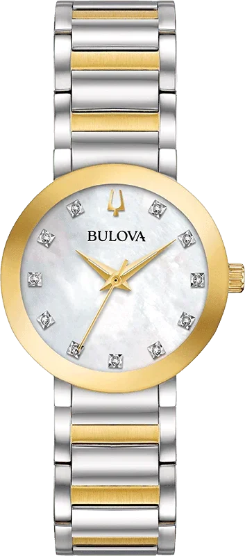 Bulova Futuro Diamond Quartz Womens Watch 98P180