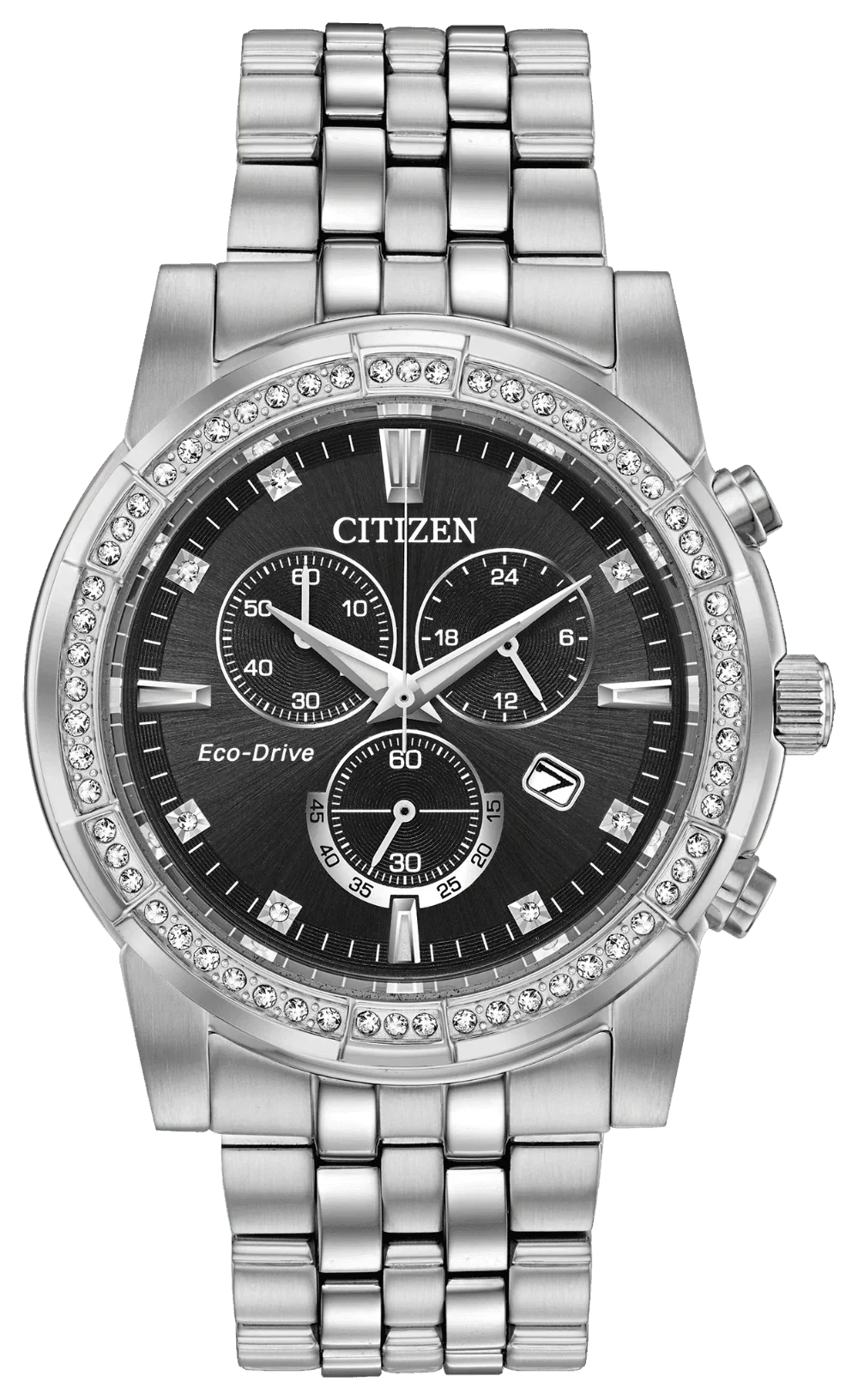 Citizen Eco Drive Crystal Mens Watch AT2450-58E