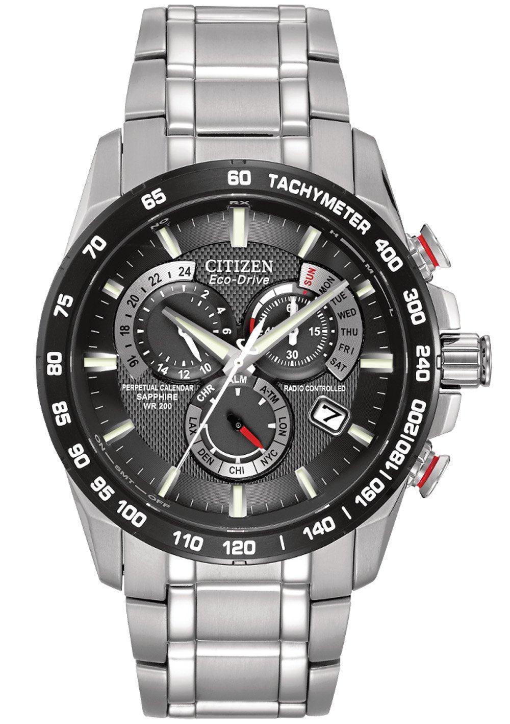 Citizen Eco Drive Perpetual Chrono A-T Mens Watch AT4008-51E