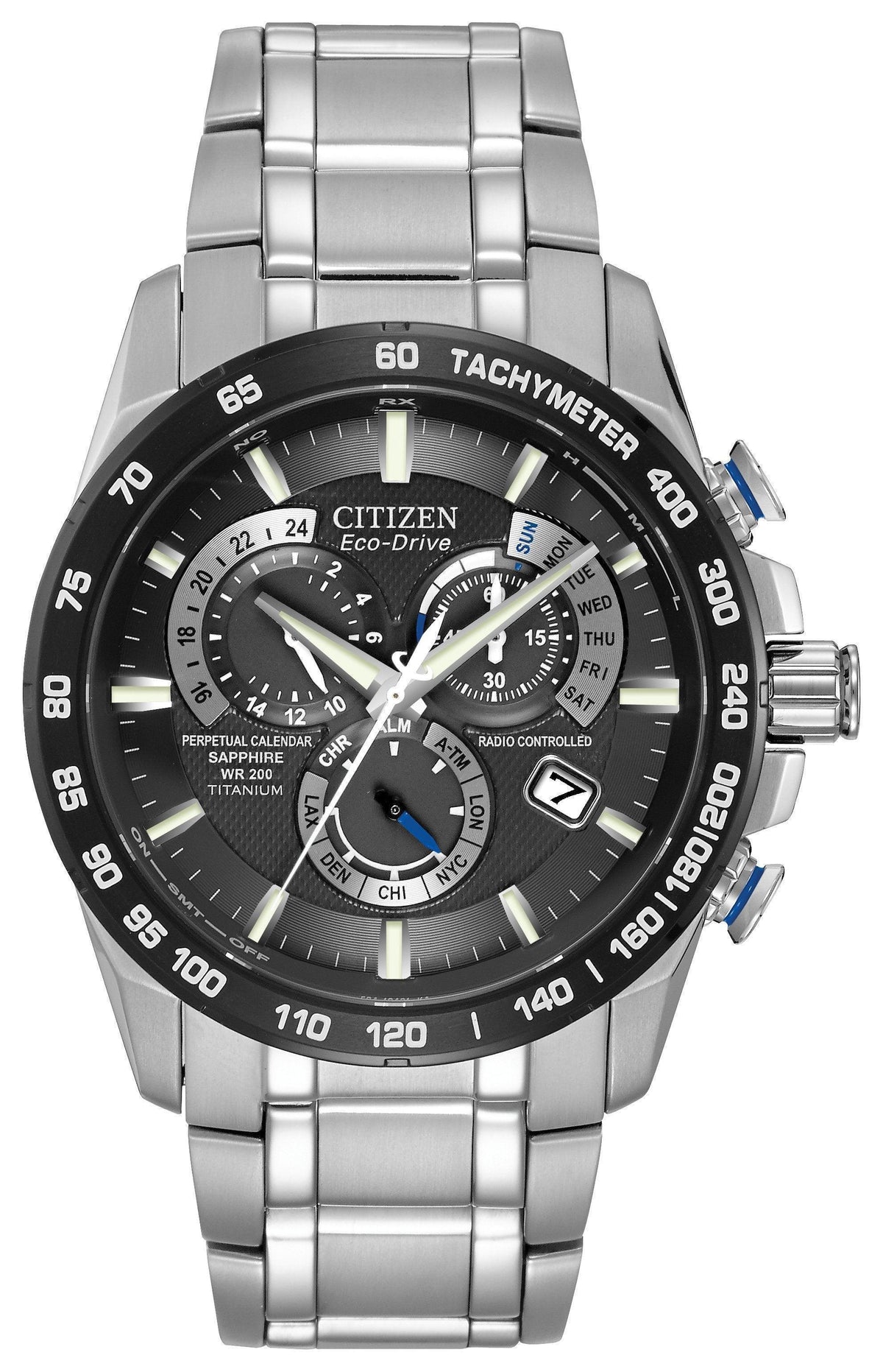 Citizen Eco Drive Perpetual Chrono A-T Mens Watch AT4010-50E