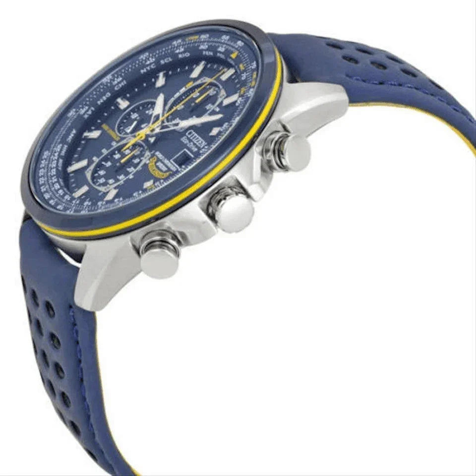 Citizen Eco Drive World Chronograph A-T Blue Angels Men&#39;s Watch AT8020-03L