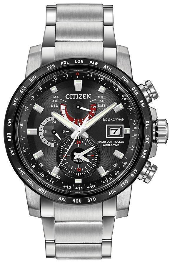 Citizen Eco Drive World Time A-T Mens Watch AT9071-58E