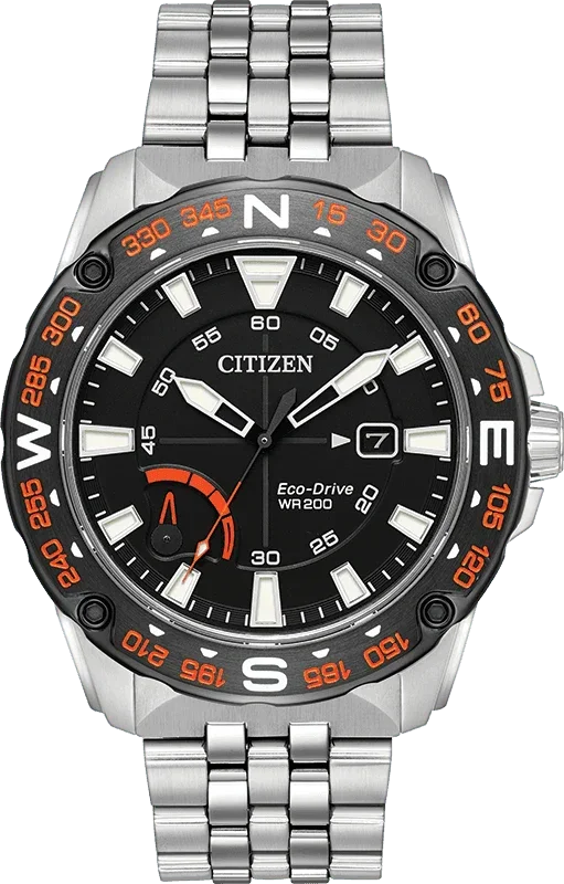 Citizen PRT Eco-Drive Mens Watch AW7048-51E