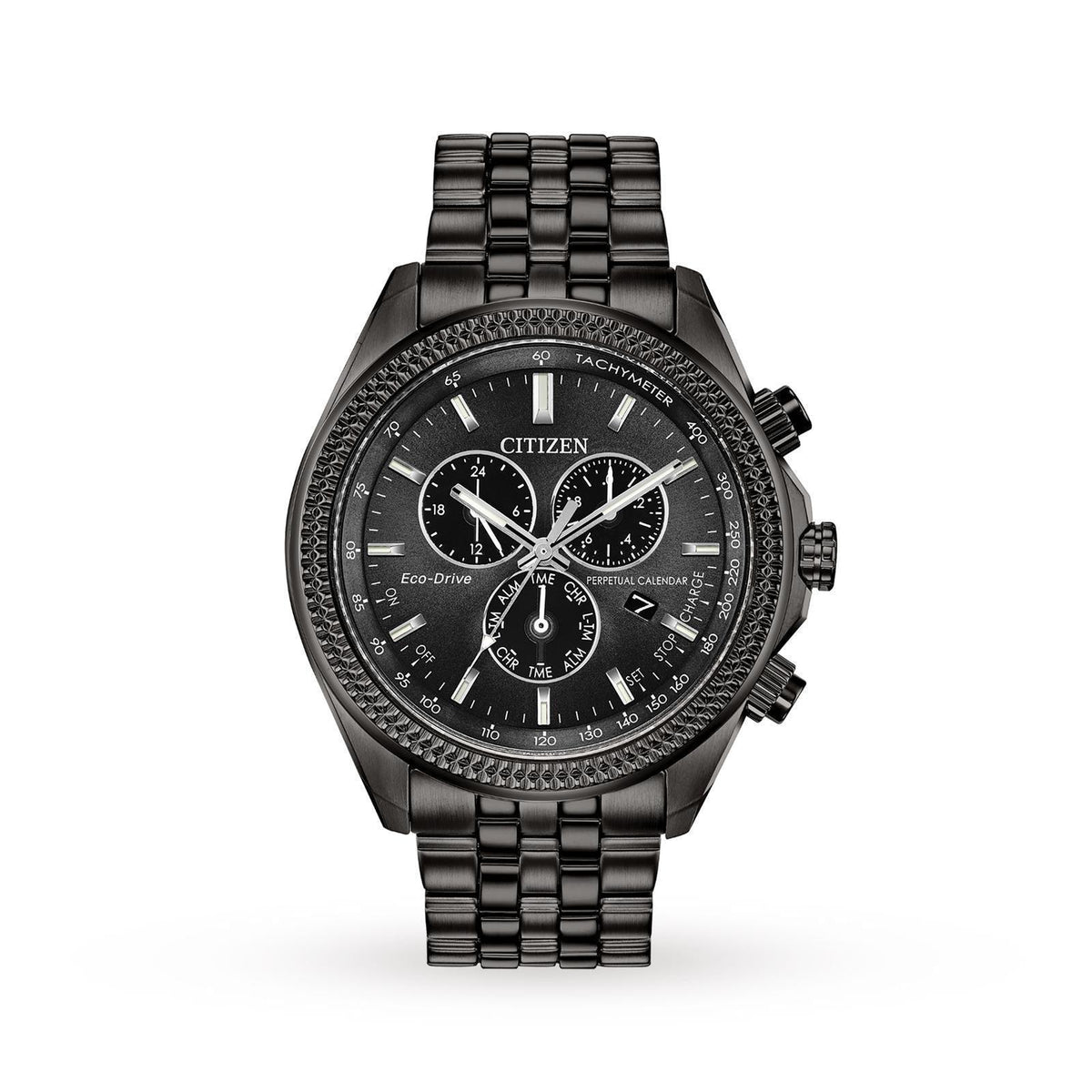 Citizen Eco Drive Perpetual Calendar Chronograph Mens Watch BL5567-57E