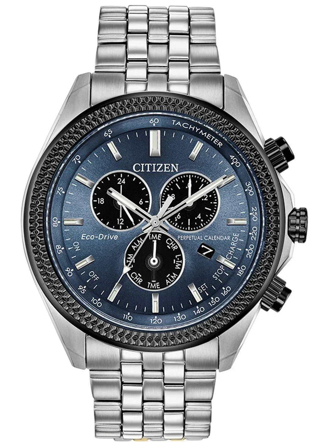 Citizen Eco Drive Perpetual Calendar Chronograph Mens Watch BL5568-54L