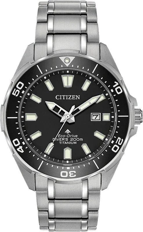 Citizen Eco Drive Promaster Super Titanium Diver Mens Watch BN0200-56E