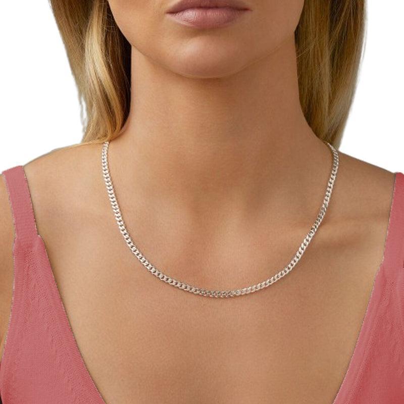 Sterling Silver 20&quot; 4.5mm Curb Link Chain