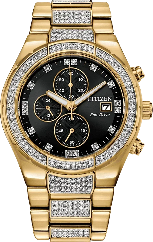 Citizen Eco Drive Crystal Mens Watch CA0752-58E