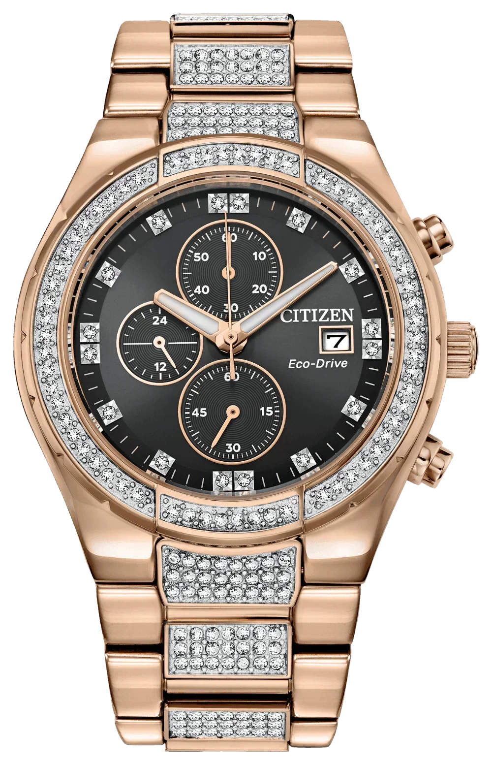 Citizen Eco Drive Crystal Mens Watch CA0753-55E
