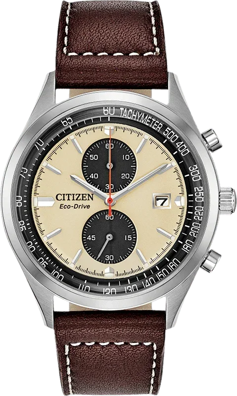 Citizen Eco Drive Chandler Vintage Chrono Mens Watch CA7020-07A