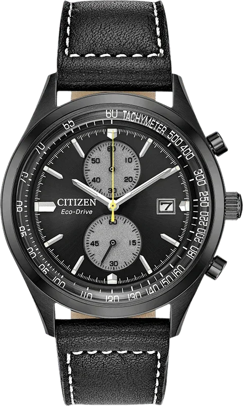 Citizen Eco Drive Chandler Vintage Chrono Mens Watch CA7027-08E