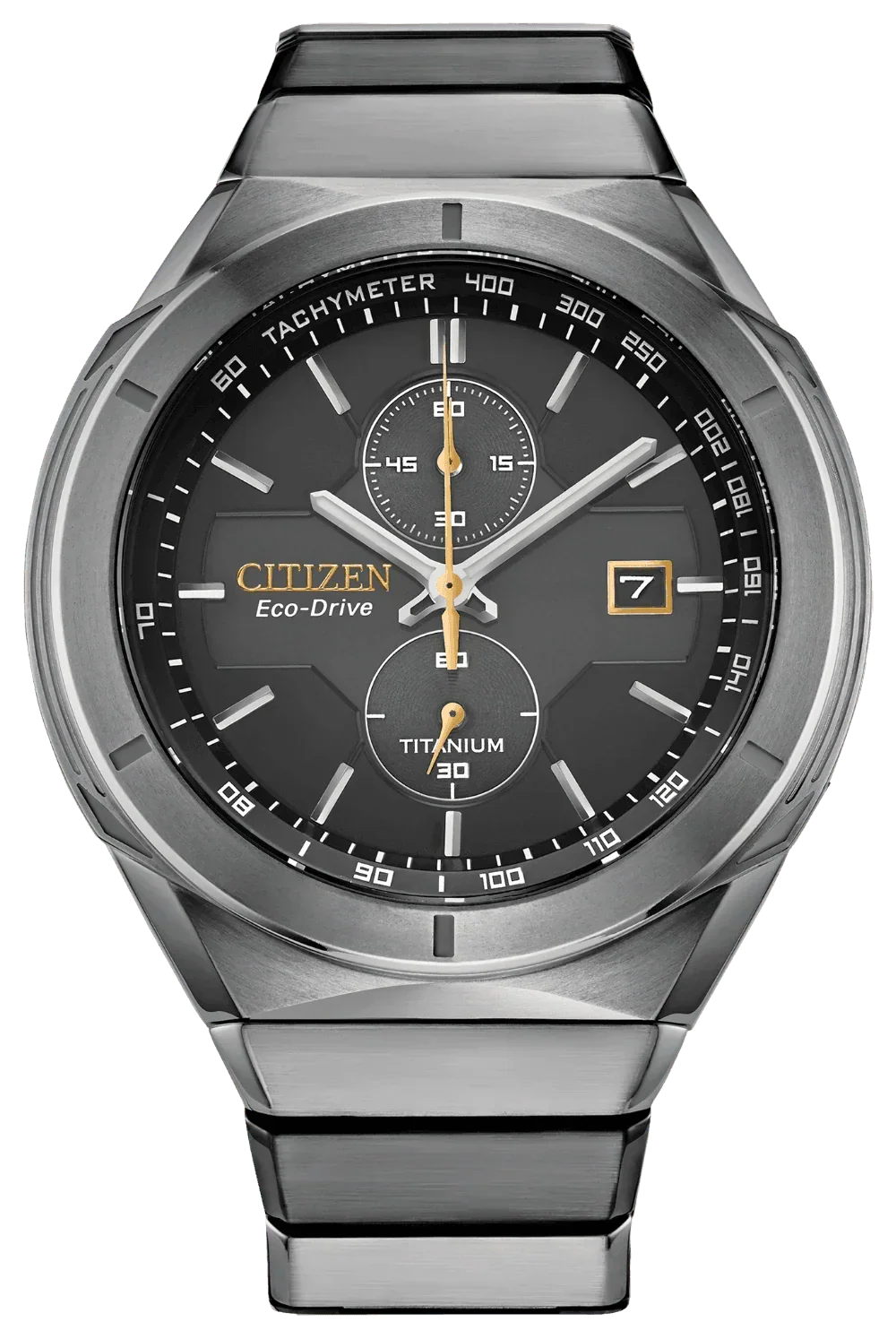 Citizen Eco Drive Super Titanium Armor Mens Watch CA7058-55E