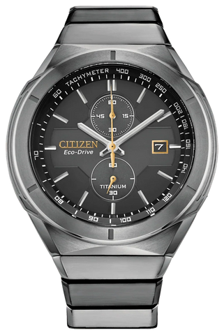 Citizen Eco Drive Super Titanium Armor Mens Watch CA7058-55E