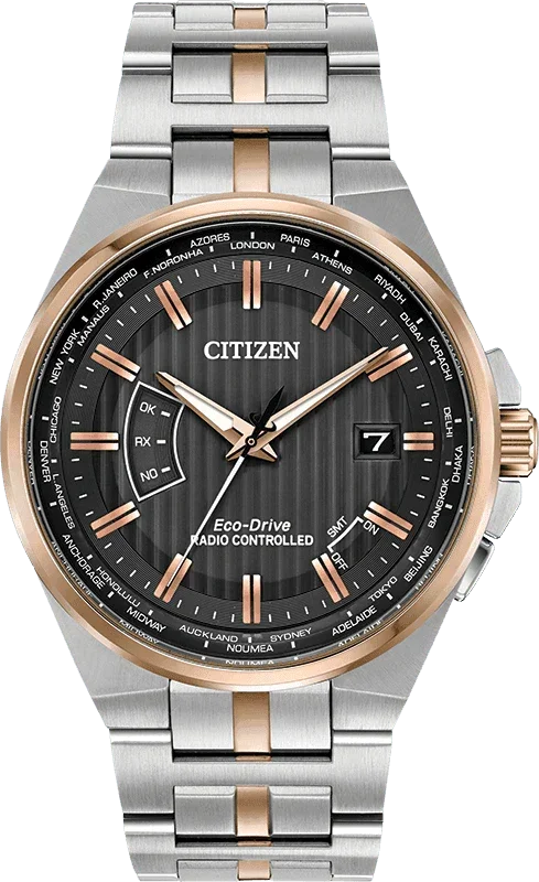 Citizen Eco Drive World Perpetual A-T Mens Watch CB0166-54H