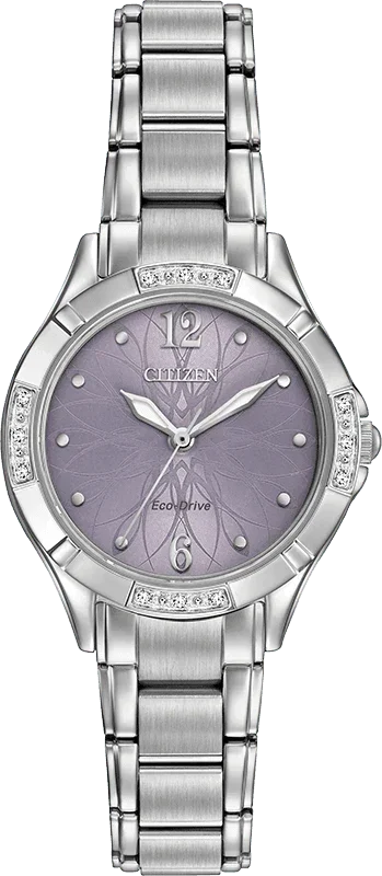 Citizen Eco Drive Silhouette Diamond Womens Watch EM0450-53X