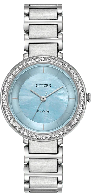 Citizen Eco Drive Silhouette Crystal Womens Watch EM0480-52N