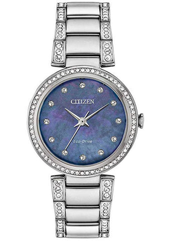 Citizen Eco Drive Silhouette Crystal Womens Watch EM0840-59N