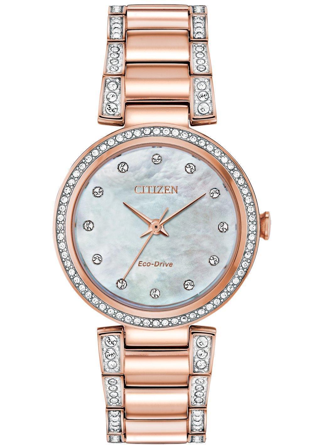 Citizen Eco Drive Silhouette Crystal Womens Watch EM0843-51D