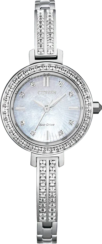 Citizen Eco Drive Silhouette Crystal Womens Watch EM0860-51D