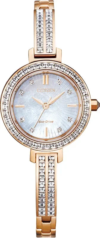 Citizen Eco Drive Silhouette Crystal Womens Watch EM0863-53D