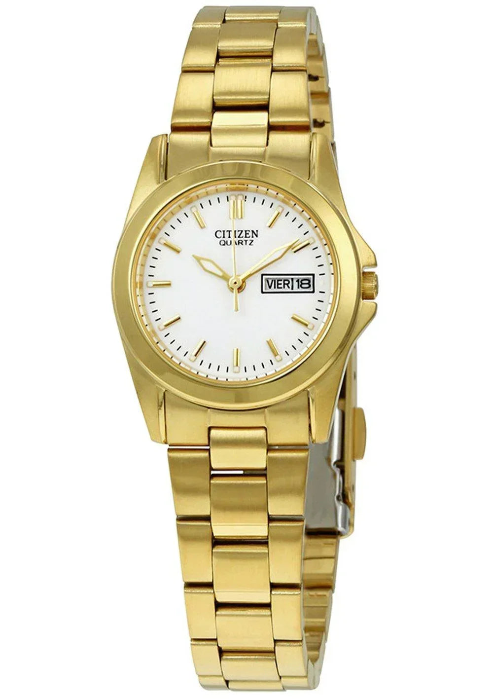 Citizen Quartz Gold-Tone Stainless Steel Womens Watch EQ0562-54A