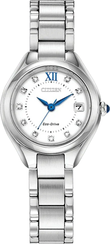 Citizen Eco Drive Silhouette Crystal Womens Watch EW2540-83A