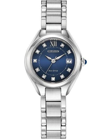 Citizen Eco Drive Silhouette Crystal Womens Watch EW2540-83L