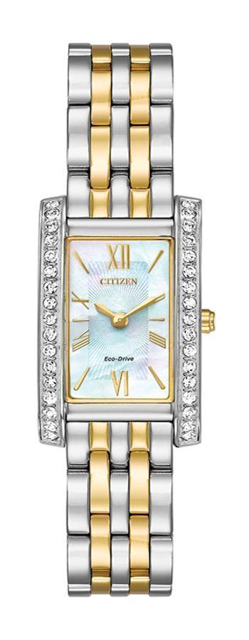 Citizen Eco Drive Silhouette Crystal Womens Watch EX1474-51D
