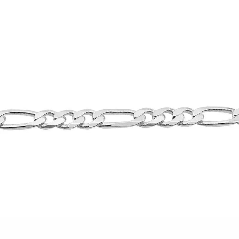 Sterling Silver 20" 7.5mm Italian Men's Figaro Link Chain