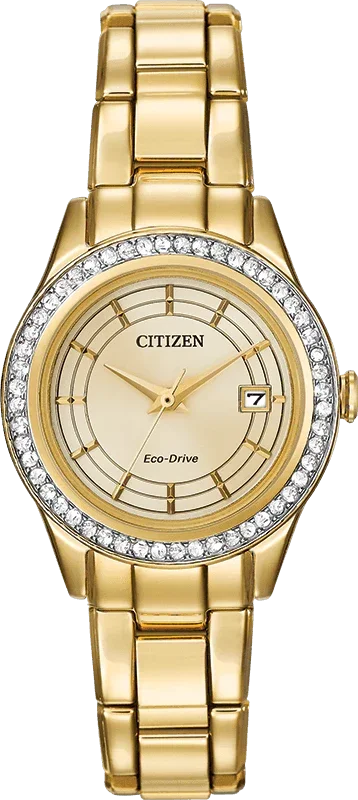 Citizen Eco Drive Silhouette Crystal Womens Watch FE1122-53P