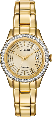 Citizen Silhouette Eco-Drive Crystal Womens Watch FE1122-53P