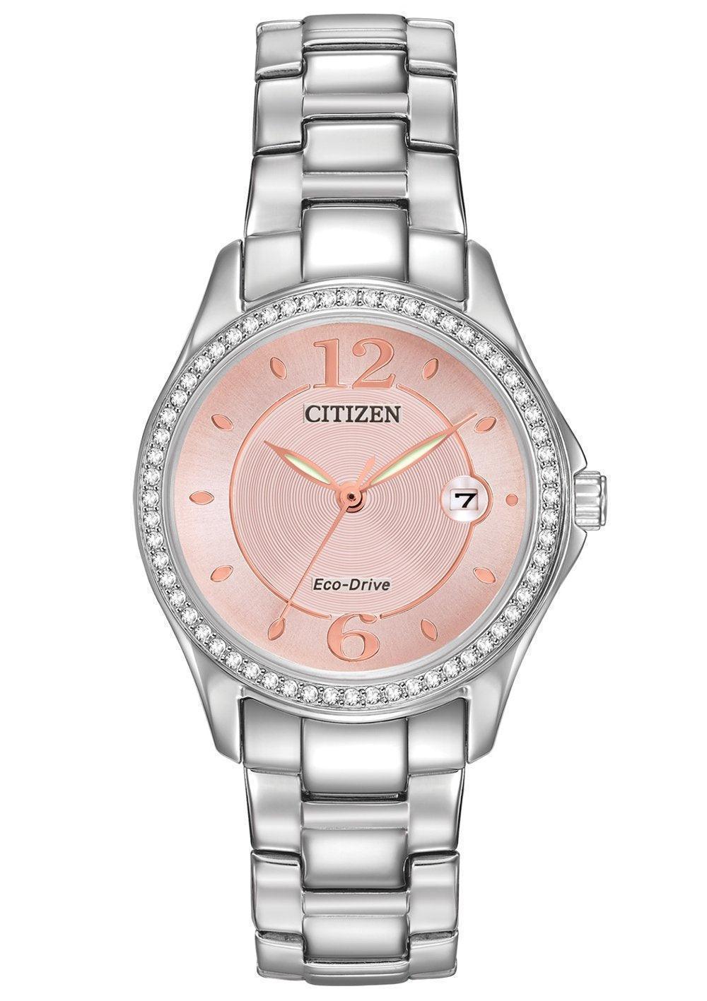 Citizen Eco Drive Silhouette Crystal Womens Watch FE1140-86X