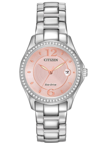 Citizen Eco Drive Silhouette Crystal Womens Watch FE1140-86X