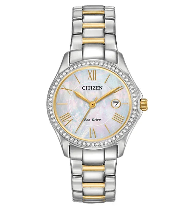 Citizen Eco Drive Silhouette Crystal Womens Watch FE1148-84D