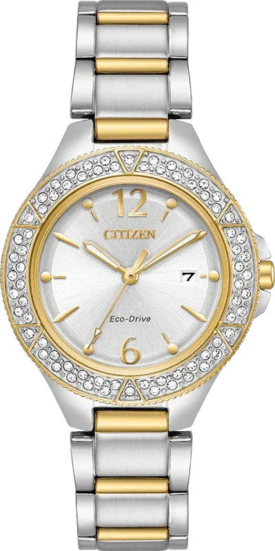 Citizen Eco Drive Silhouette Crystal Womens Watch FE1164-53A